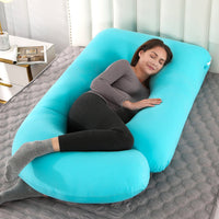 HKM-804243 G-shaped Crystal Velvet Waist Pillow for Side Sleeping Moms - Detachable Cover, U-Shape Support, Various Colors Available