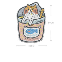 HKM-804371 Cat Litter Box Foot Pad - Assorted Styles for Clean Flooring and Easy Maintenance