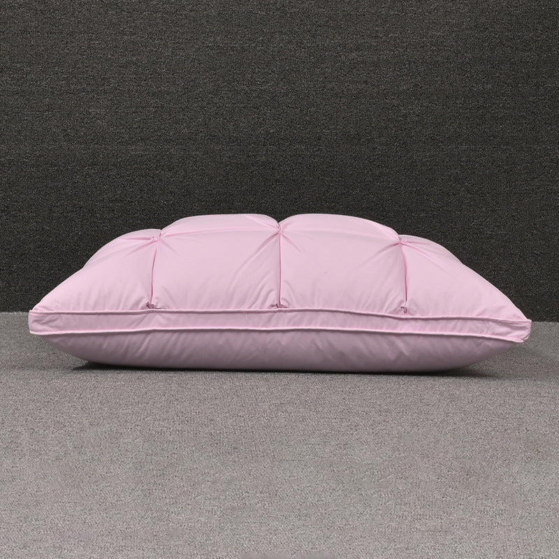 HKM-804627 Cotton White Goose Down Pillow for Single Use - Rectangular Design, 95% Down Filling