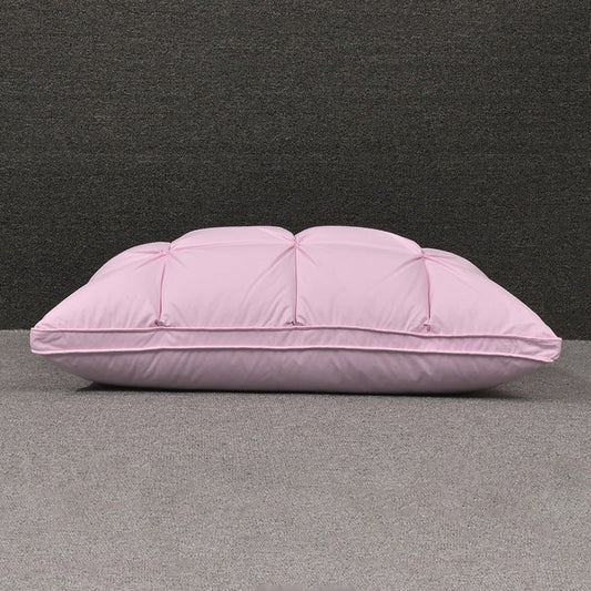 HKM-804627 Cotton White Goose Down Pillow for Single Use - Rectangular Design, 95% Down Filling