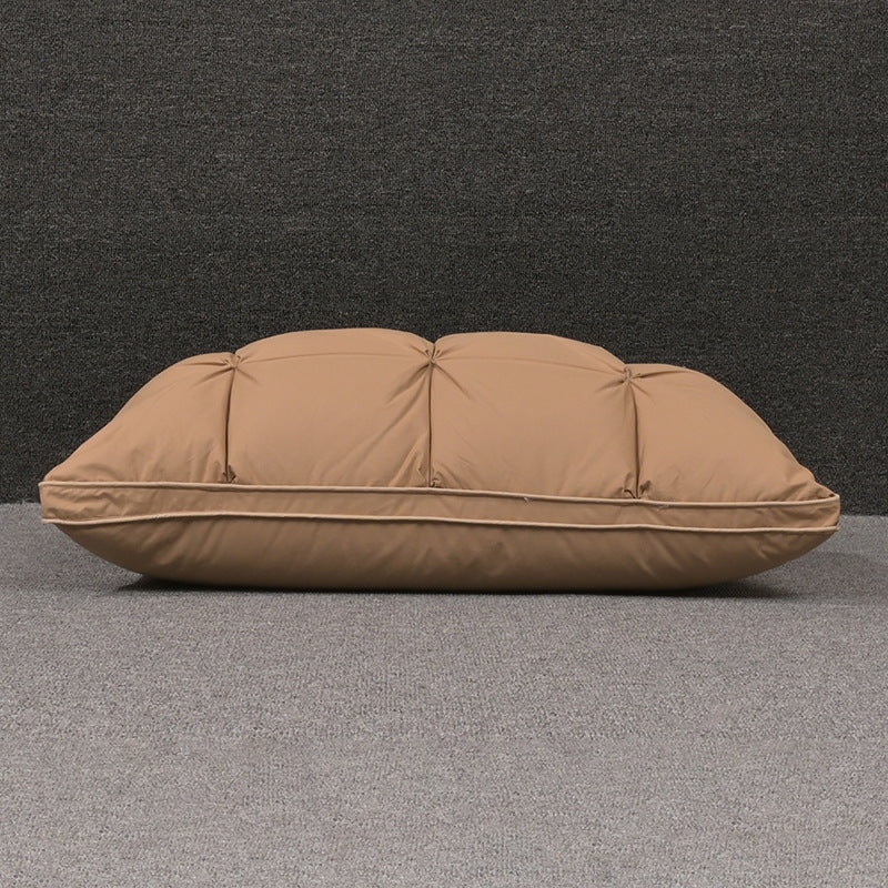 HKM-804627 Cotton White Goose Down Pillow for Single Use - Rectangular Design, 95% Down Filling
