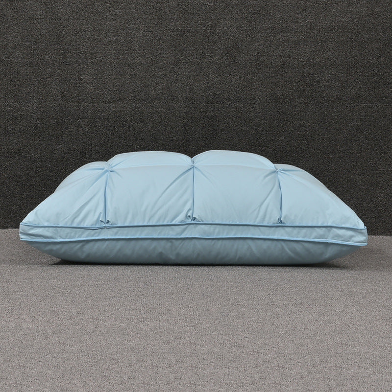 HKM-804627 Cotton White Goose Down Pillow for Single Use - Rectangular Design, 95% Down Filling