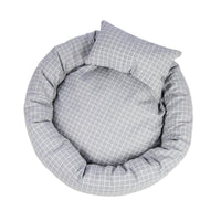 HKM-804627 Egg Tart-Shaped Cat Litter Bed with Soft Velvet Cotton and Non-Slip Oxford Base