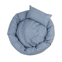 HKM-804627 Egg Tart-Shaped Cat Litter Bed with Soft Velvet Cotton and Non-Slip Oxford Base