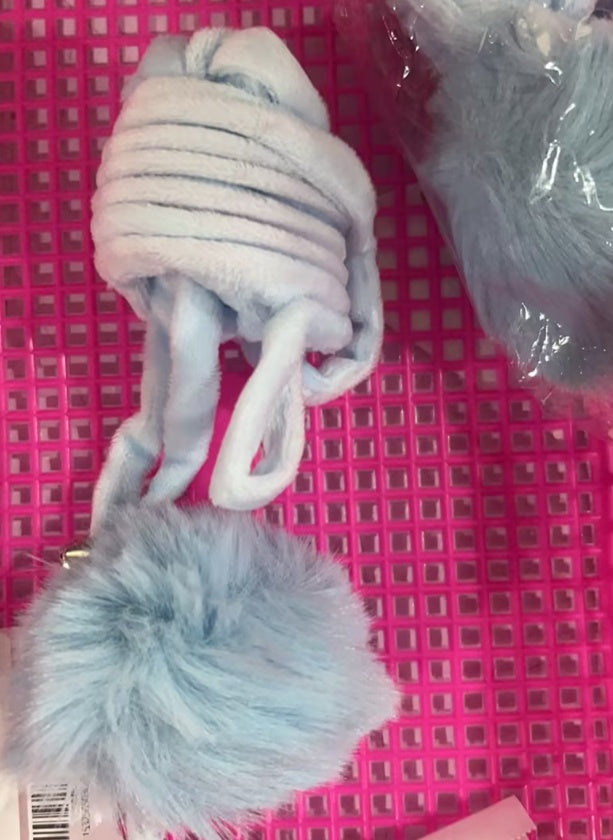 HKM-804691 Interactive Plush Spring Rabbit Hair Ball Cat Toy for Active Play and Exercise