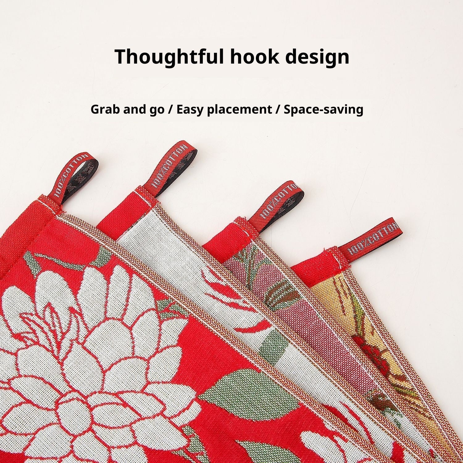 KTX-804755 Soft Cotton Kids' Towel Set - Lint-Free Face Wash Handkerchiefs, 4 Pack Assorted Colors