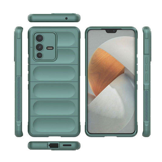 HKM-804883 Drop-Resistant TPU Mobile Phone Soft Case with Invisible Bracket - Multiple Colors Available