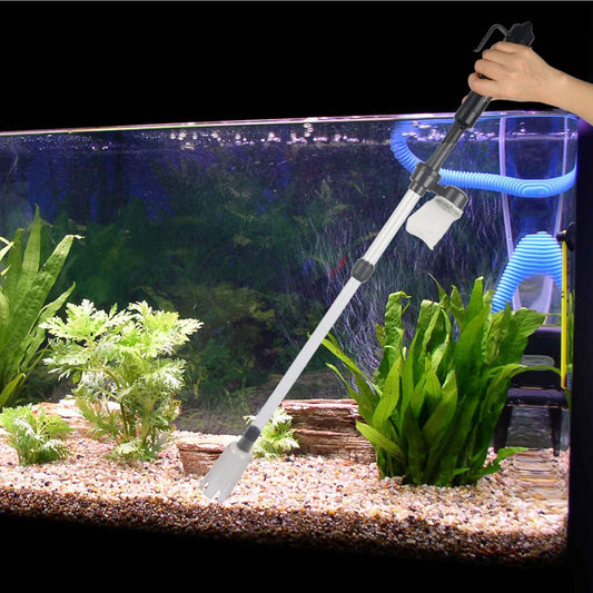 HKM-805011 Battery-Operated Aquarium Vacuum Cleaner for Easy Gravel and Water Maintenance