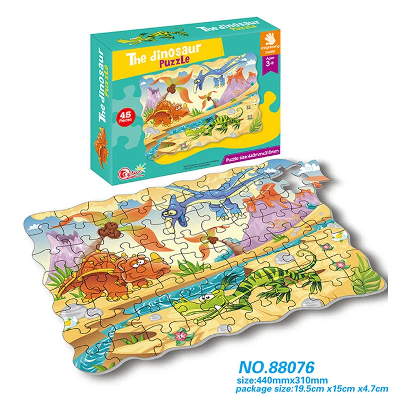 HKM-805075 Cartoon Rescue Team 1000-Piece Jigsaw Puzzle Educational Toy for Ages 3+