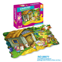 HKM-805075 Cartoon Rescue Team 1000-Piece Jigsaw Puzzle Educational Toy for Ages 3+