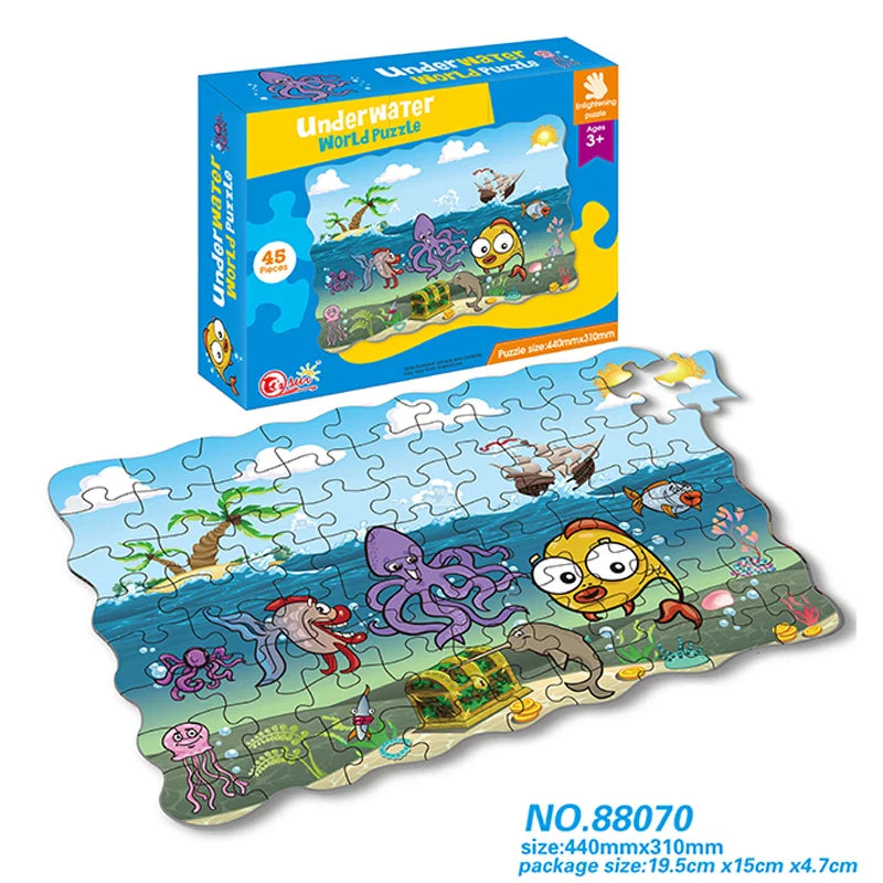 HKM-805075 Cartoon Rescue Team 1000-Piece Jigsaw Puzzle Educational Toy for Ages 3+