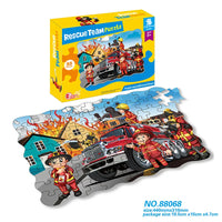 HKM-805075 Cartoon Rescue Team 1000-Piece Jigsaw Puzzle Educational Toy for Ages 3+