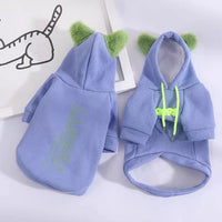 HKM-805075 Cozy Autumn and Winter Sweater for Small to Medium Dogs in Blue and Green