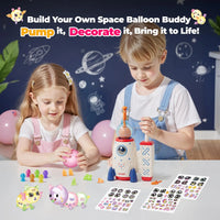 HKM-805139 DIY Space Magic Balloon Craft Kit for Creative Kids Age 5 and Up with Accessories