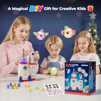 HKM-805139 DIY Space Magic Balloon Craft Kit for Creative Kids Age 5 and Up with Accessories