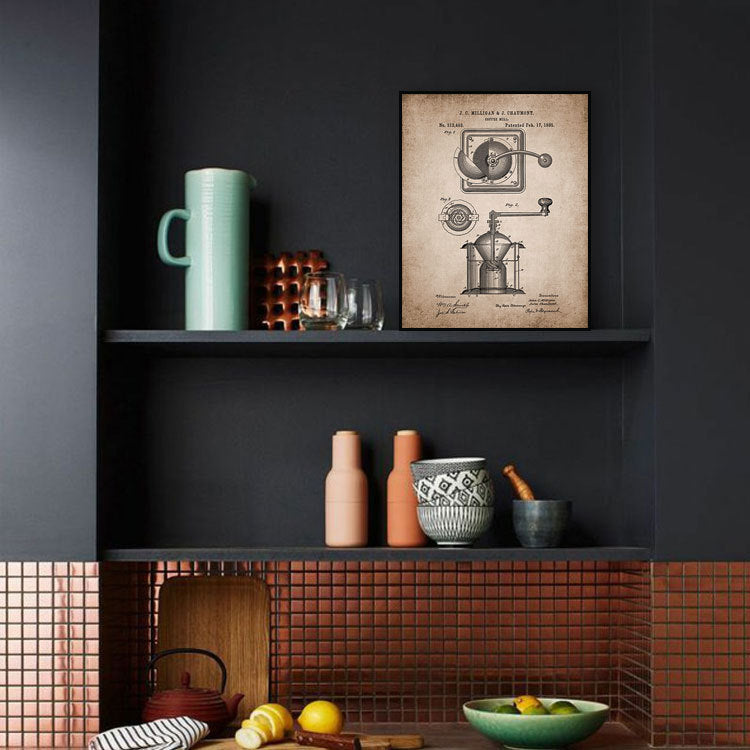 HKM-805331 Retro Nostalgic Decorative Paintings in Multiple Sizes with Stylish Frame Options