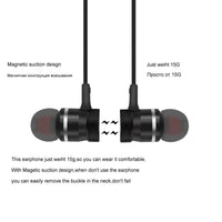 HKM-805395 TWS Magnetic Bluetooth Headset with Stereo Sound and Call Function - Wireless Earplugs in Red and Black