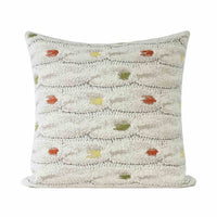 HKM-805459 Pastoral Style Flower Design Pillow - 45x45cm Cotton Pillowcase with Filling