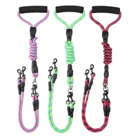 HKM-805459 Wave Pattern Detachable Traction Rope for Pets - Available in Pink, Green, Rose Red, Made of Nylon