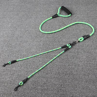 HKM-805459 Wave Pattern Detachable Traction Rope for Pets - Available in Pink, Green, Rose Red, Made of Nylon
