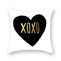 HKM-806035 Nordic Peach Skin Pillowcase for Valentine's Day - Soft Polyester Cushion Cover