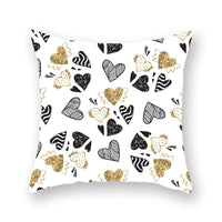 HKM-806035 Nordic Peach Skin Pillowcase for Valentine's Day - Soft Polyester Cushion Cover