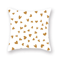 HKM-806035 Nordic Peach Skin Pillowcase for Valentine's Day - Soft Polyester Cushion Cover