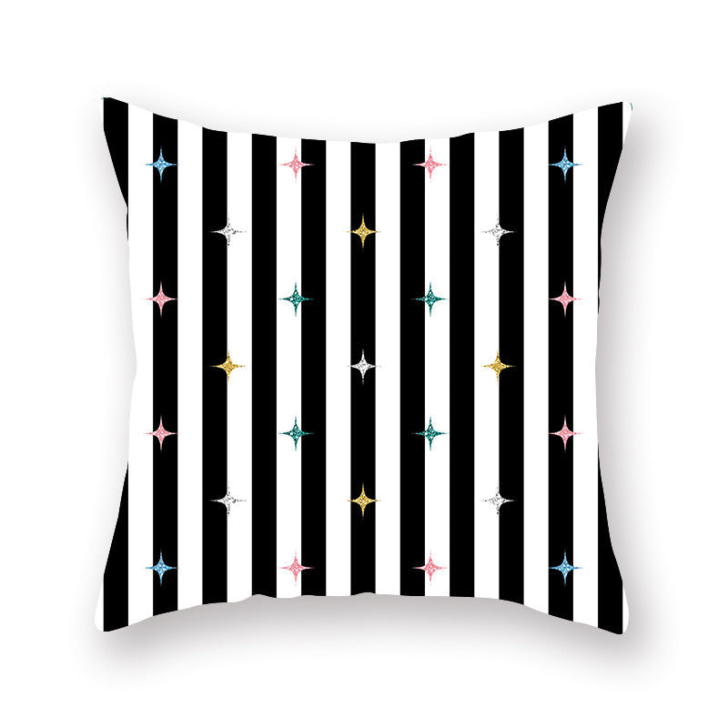 HKM-806035 Nordic Peach Skin Pillowcase for Valentine's Day - Soft Polyester Cushion Cover