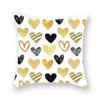 HKM-806035 Nordic Peach Skin Pillowcase for Valentine's Day - Soft Polyester Cushion Cover