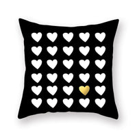 HKM-806035 Nordic Peach Skin Pillowcase for Valentine's Day - Soft Polyester Cushion Cover