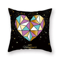 HKM-806035 Nordic Peach Skin Pillowcase for Valentine's Day - Soft Polyester Cushion Cover