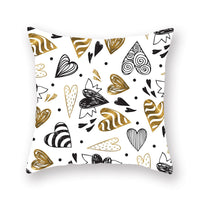 HKM-806035 Nordic Peach Skin Pillowcase for Valentine's Day - Soft Polyester Cushion Cover