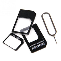 HKM-806035 Three-Piece SIM Card Set in Black and White, Durable PC Material