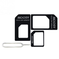 HKM-806035 Three-Piece SIM Card Set in Black and White, Durable PC Material