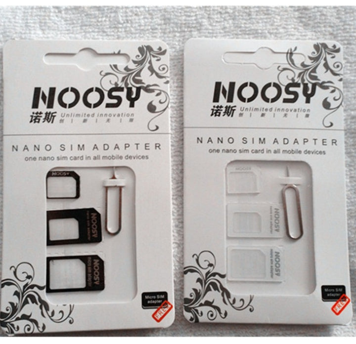 HKM-806035 Three-Piece SIM Card Set in Black and White, Durable PC Material