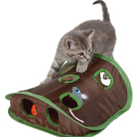 HKM-806099 Pet Puzzle Nine-hole Mouse Hole Bell Ball Cat Interactive Toy Cat Hide And Seek Channel