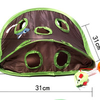 HKM-806099 Pet Puzzle Nine-hole Mouse Hole Bell Ball Cat Interactive Toy Cat Hide And Seek Channel
