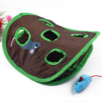 HKM-806099 Pet Puzzle Nine-hole Mouse Hole Bell Ball Cat Interactive Toy Cat Hide And Seek Channel