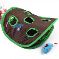 HKM-806099 Pet Puzzle Nine-hole Mouse Hole Bell Ball Cat Interactive Toy Cat Hide And Seek Channel