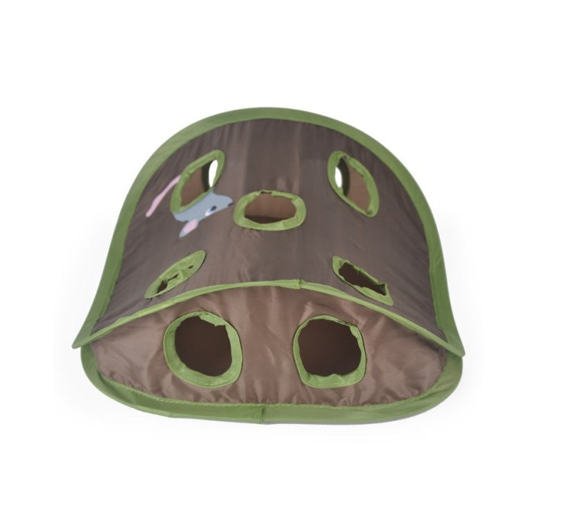 HKM-806099 Pet Puzzle Nine-hole Mouse Hole Bell Ball Cat Interactive Toy Cat Hide And Seek Channel