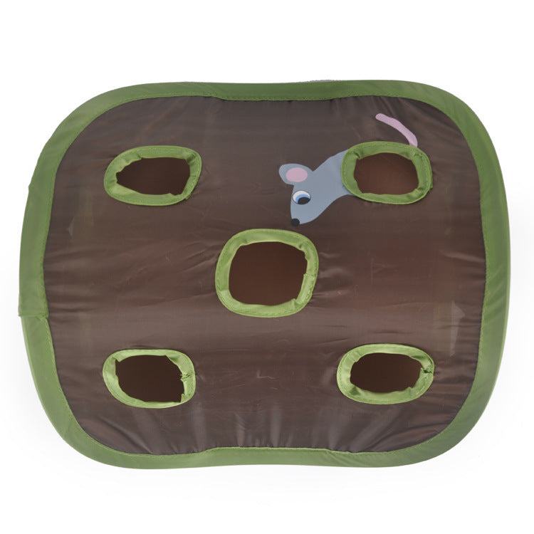 HKM-806099 Pet Puzzle Nine-hole Mouse Hole Bell Ball Cat Interactive Toy Cat Hide And Seek Channel