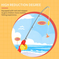 HKM-806227 Interactive Fishing Rod Toy Set for Kids Ages 2-7 with Small Fish Models, Ideal for Parent-Child Play