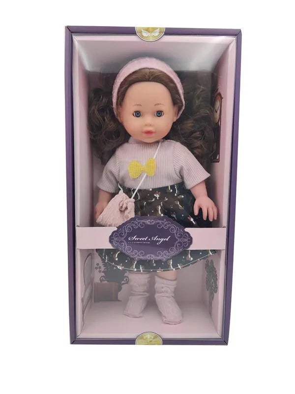 HKM-806291 Soft Mini Doll with Water Play Feature for Girls Ages 2-7 - 12 Inch Silicone and Plastic Toy