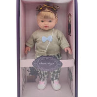 HKM-806291 Soft Mini Doll with Water Play Feature for Girls Ages 2-7 - 12 Inch Silicone and Plastic Toy