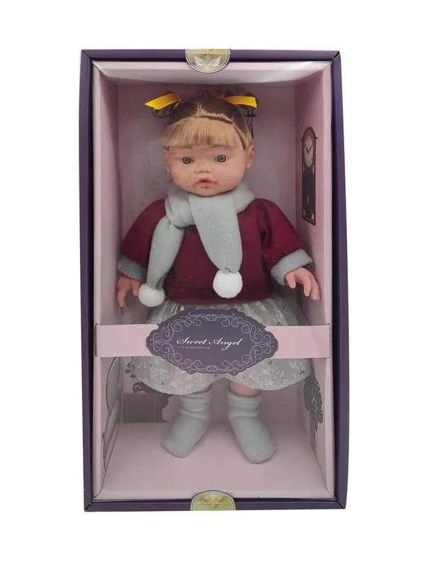 HKM-806291 Soft Mini Doll with Water Play Feature for Girls Ages 2-7 - 12 Inch Silicone and Plastic Toy