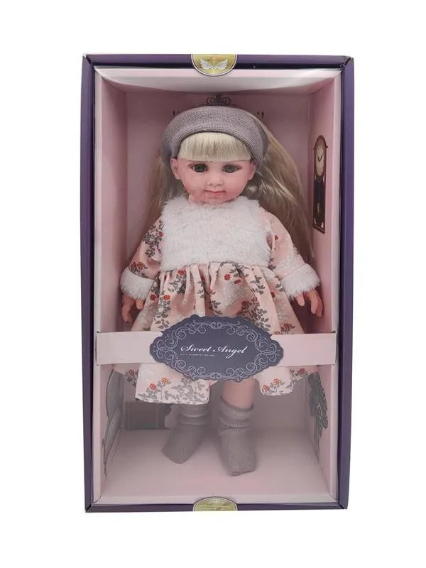 HKM-806291 Soft Mini Doll with Water Play Feature for Girls Ages 2-7 - 12 Inch Silicone and Plastic Toy