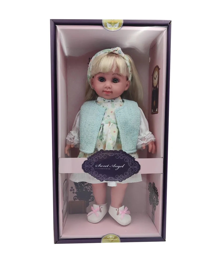 HKM-806291 Soft Mini Doll with Water Play Feature for Girls Ages 2-7 - 12 Inch Silicone and Plastic Toy