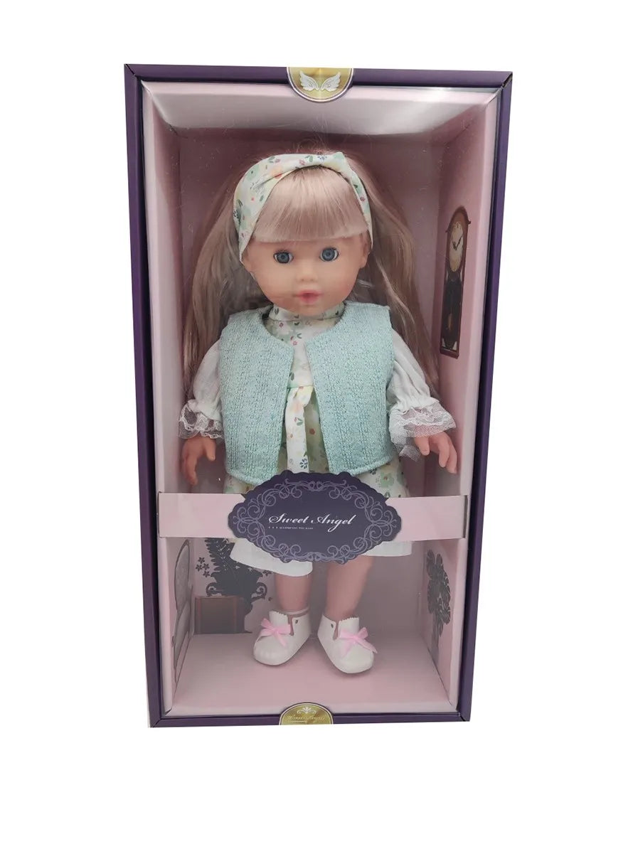 HKM-806291 Soft Mini Doll with Water Play Feature for Girls Ages 2-7 - 12 Inch Silicone and Plastic Toy