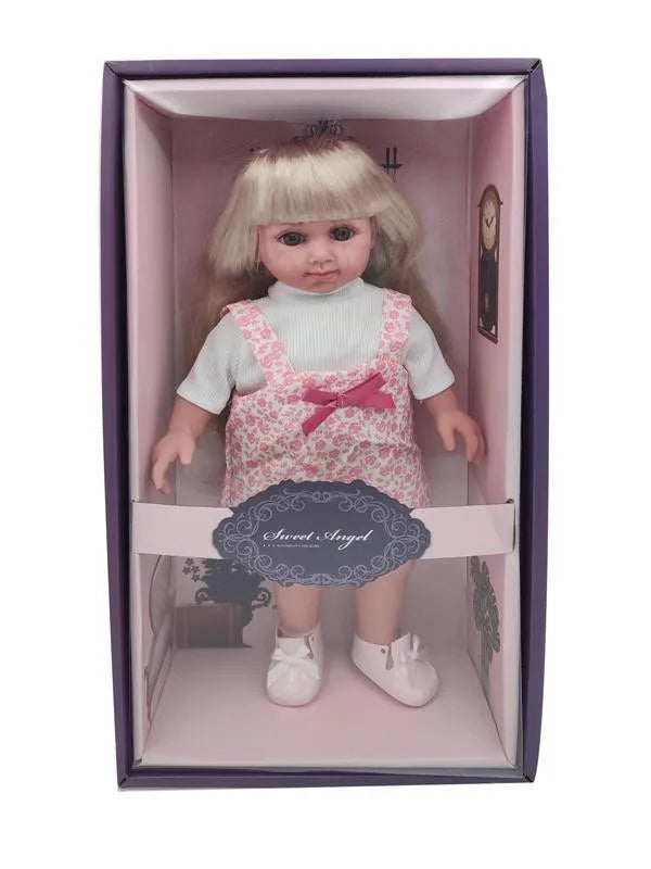 HKM-806291 Soft Mini Doll with Water Play Feature for Girls Ages 2-7 - 12 Inch Silicone and Plastic Toy