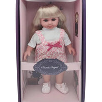 HKM-806291 Soft Mini Doll with Water Play Feature for Girls Ages 2-7 - 12 Inch Silicone and Plastic Toy